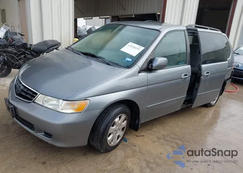 2002 Honda Odyssey Ex из США, поврежденный, VIN 2HKRL18692H544578